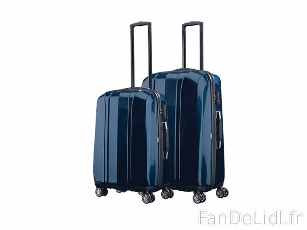 2 valises en polycarbonate , prezzo 89,99 € per Le lot de 2 au choix 
- Coques ...