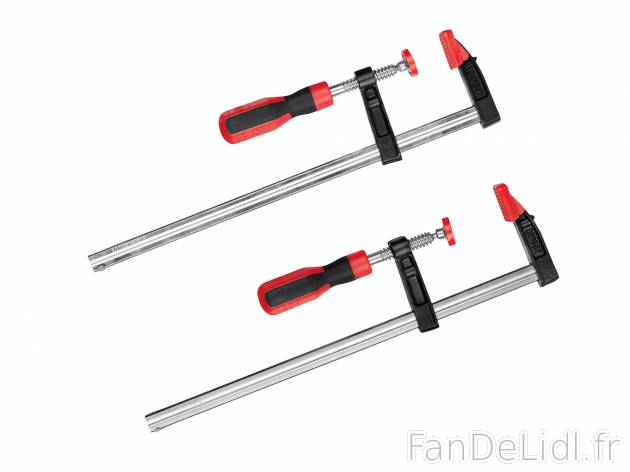 Serre-joints à visser, le prix 6.99 € 
- Au choix : Saillie x capacité de serrage ...