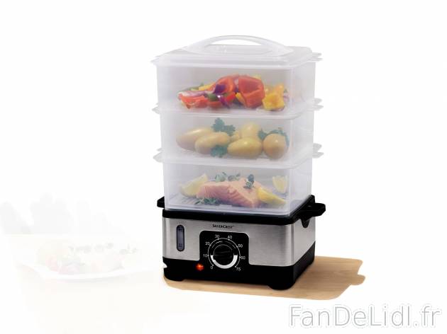 Cuiseur vapeur , le prix 24.99 € 
- 950 W
- Réservoir d&apos;eau d&apos;env. ...