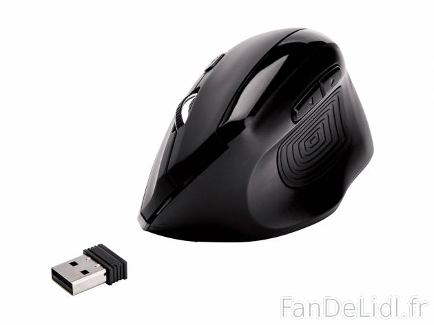 Souris sans fil ergonomique , le prix 11.99 € 
- Avec nano-récepteur USB
- ...