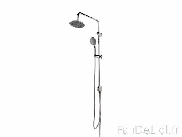 Colonne de douche , le prix 34.99 € 
- Env. 99,55 x 36 cm (h x p)
- Jet pluie ...