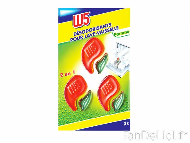 Désodorisant lave-vaisselle1 , le prix 1.59 €  
-  Au choix : pomme ou citron