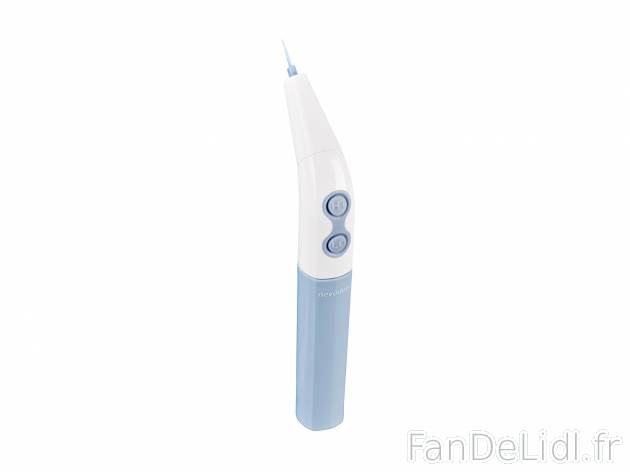 Nettoyeur interdentaire , le prix 6.99 € 
- 2 vitesses
- Sans fil
- Fine pointe ...