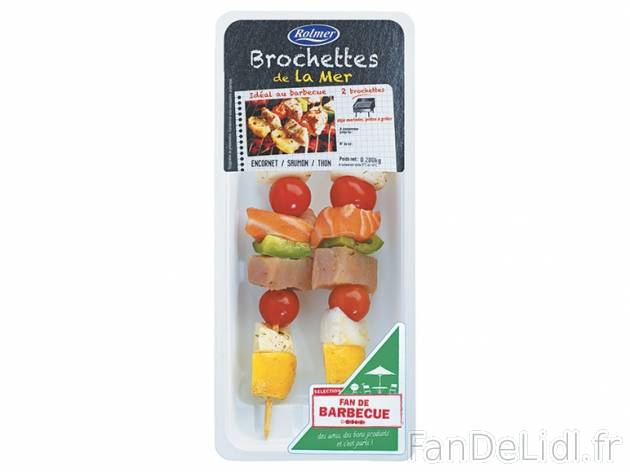 2 brochettes de la mer , prezzo 4,79 &#8364; per 280 g, 1 kg = 17,11 € EUR. ...