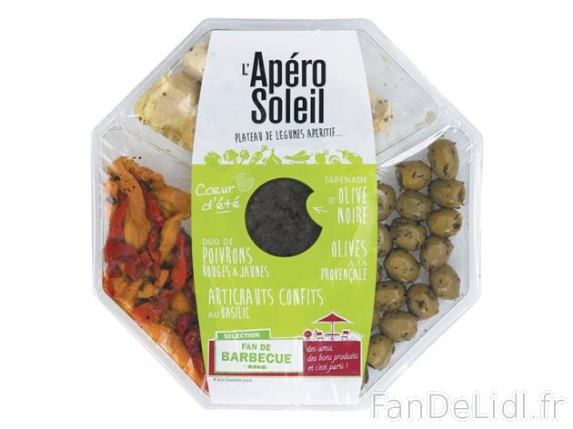Plateau apéritif , prezzo 2,99 &#8364; per 200 g, 1 kg = 14,95 € EUR. 
- ...