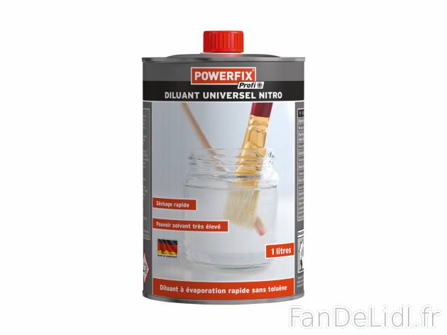 Diluant universel nitro , le prix 2.99 €  
-  Env. 1 L 