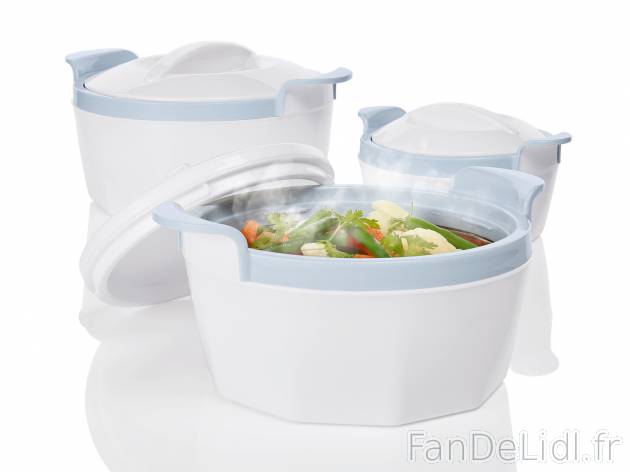 Boîtes isothermes , le prix 12.99 € 
- Double paroi pour conserver les plats ...