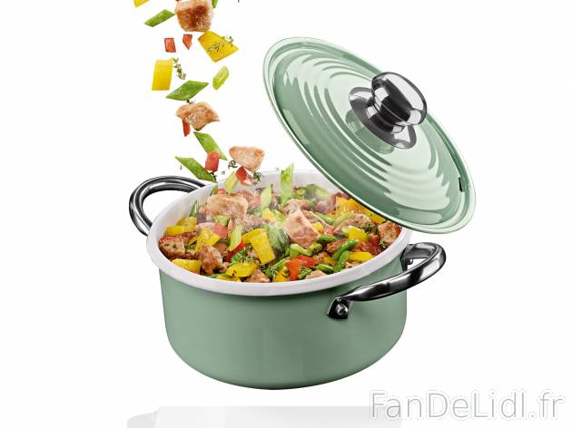 Casserole ou cocotte en émail , le prix 12.99 € 
- Au choix : env. 2,1 L, Ø ...