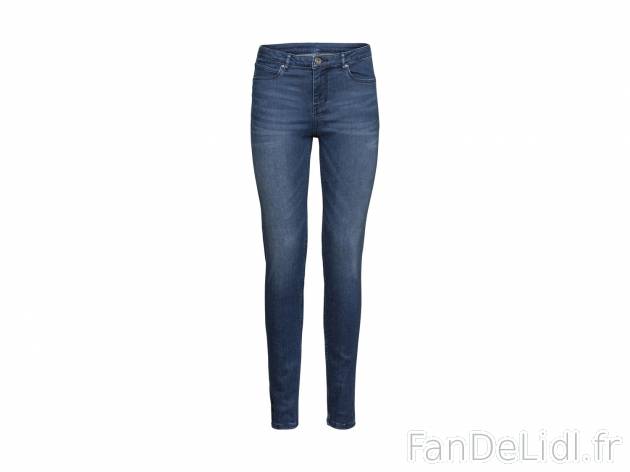 Jean super skinny push-up femme , le prix 8.99 € 
- Ex. 87 % coton et 10 % élastomultiester ...