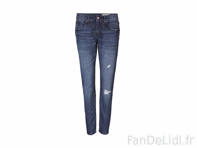 Jean girlfriend , le prix 8.99 € 
- 100 % coton
- Le 1er jean à 11.99 € et ...