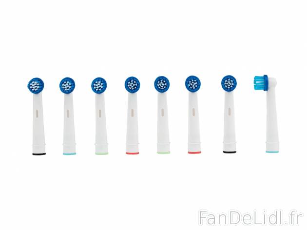 Brossettes de rechange , le prix 4.99 € 
- Pour brosser dents et gencives
- ...
