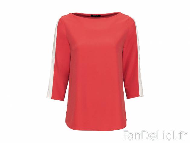 Blouse femme , le prix 6.99 € 
- Ex. 92 % polyester et 8 % élasthanne (LYCRA®).
- ...