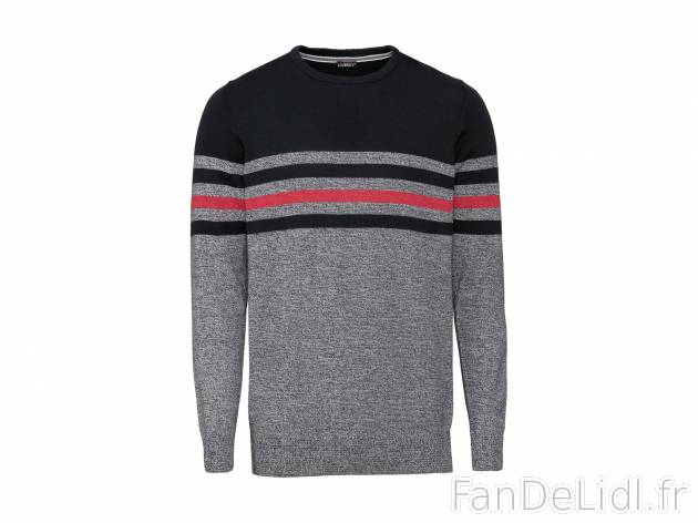 Pull en maille fine homme , le prix 7.99 € 
- Ex. 50 % coton et 50 % acrylique.
- ...