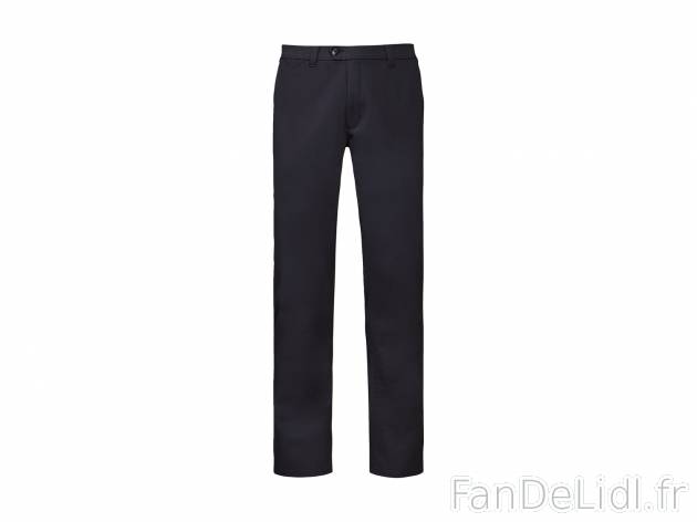 Pantalon en twill homme , le prix 7.49 € 
- Ex. 98 % coton et 2 % élasthanne ...