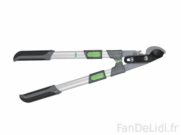 Coupe-branches télescopique à enclume , le prix 11.99 € 
- Ø de coupe jusqu’à ...