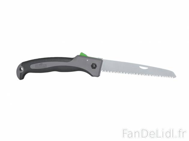 Scie pliante , le prix 3.99 € 
- Longueur de lame d&apos;env. 18 cm
- 2 ...