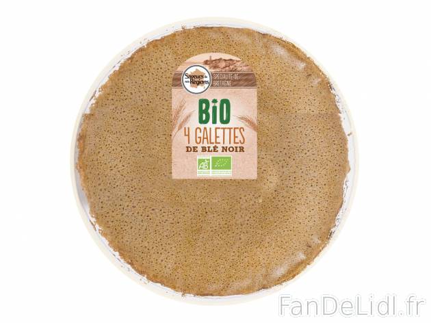 4 galettes Bio de blé noir1 , prezzo 1.29 € per 200 g 
    