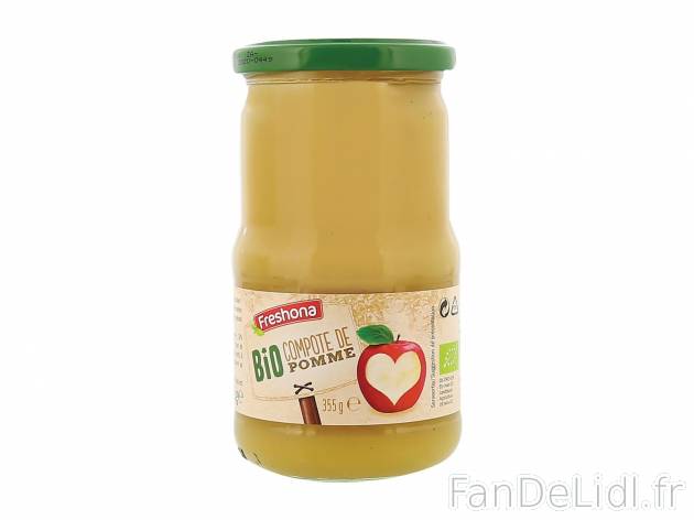 Compote de pomme Bio1 , prezzo 0.89 € per 355 g 
    