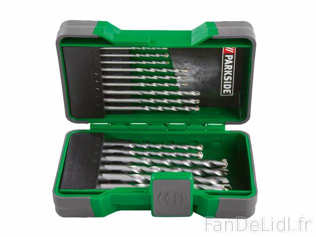 Forets, mèches ou embouts , le prix 4.99 € 
- Au choix : set de 15, forets HSS ...