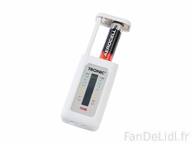 Testeur de piles , le prix 4.99 € 
- Écran LCD et graduation en volts
- Pour ...
