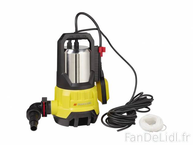 Pompe immergée pour eaux chargées , le prix 39.99 € 
- Dispositif pour le rangement ...