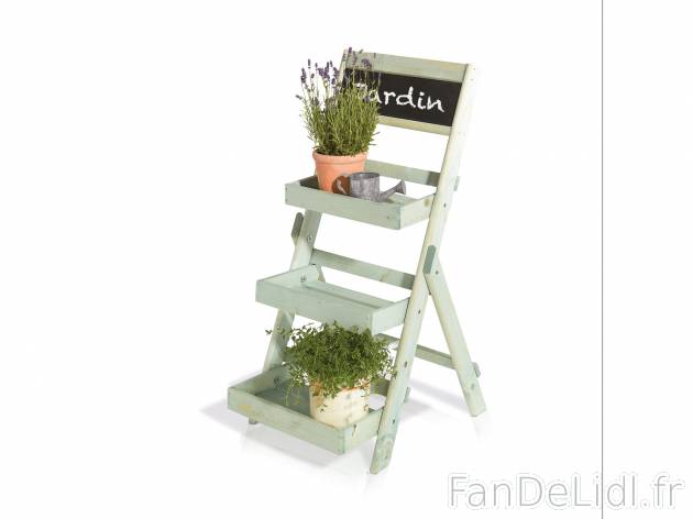 Étagère escalier pour plantes , le prix 16.99 € 
- Env. 39 x 73,5 x 41,6 cm ...
