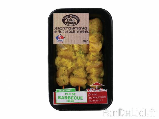 3 brochettes artisanales de filets de poulet marinés au citron1 , prezzo 4.49 € ...