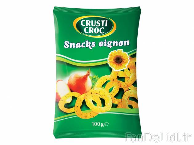 Snacks goût oignon1 , prezzo 0.79 € per 100 g