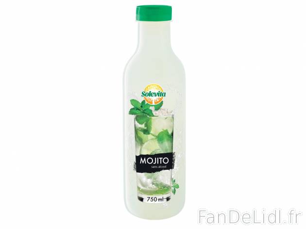 Citronnade ou mojito sans alcool1 , prezzo 1.29 € per 75 cl au choix 
    