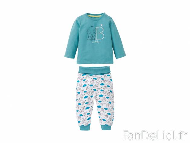 Ensemble molletonné bébé garçon Disney , le prix 8.99 € 
- Ex. sweat 80 % ...