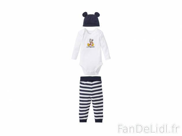 Ensemble bébé garçon Disney , le prix 7.99 € 
- Ex. body et pantalon dessus ...