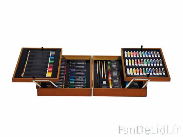 Coffret à dessin et peinture 174 pièces , le prix 39.99 € 
- Env. 45 x 10,5 ...