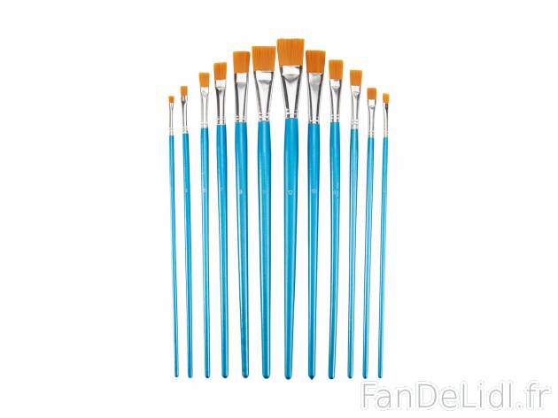 Pinceaux , le prix 3.99 € 
- Au choix : pinceaux plats (set de 12) ou pinceaux ...