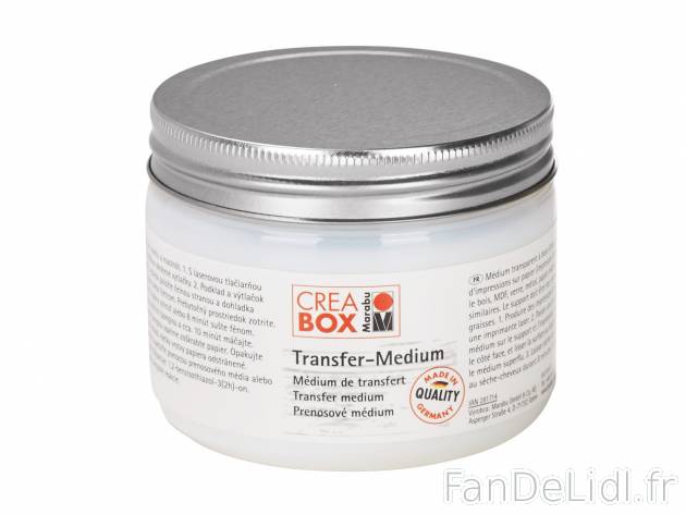 Medium de transfert, peinture craie ou colle de découpage , le prix 4.99 € 
- ...