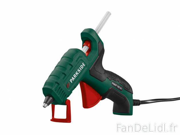 Pistolet à colle basse température , le prix 4.99 € 
- 5 W
- Étrier rabattable ...