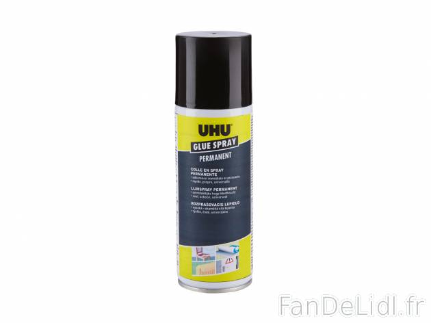 Colle en spray permanente , le prix 2.99 €  
-  Env. 200 ml