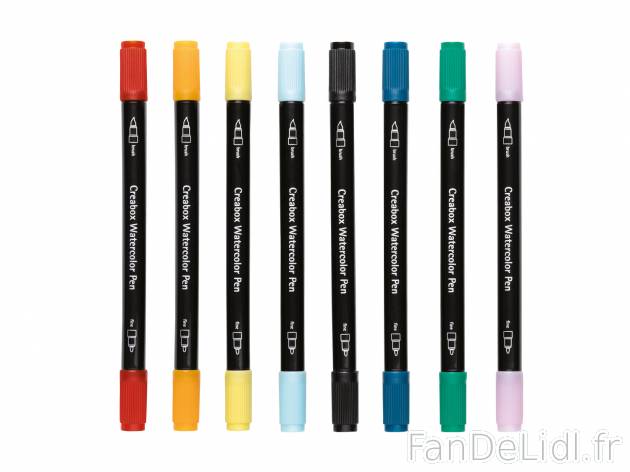 Feutres aquarelle ou feutres fins ou crayons , le prix 3.99 € 
- Au choix : feutres ...