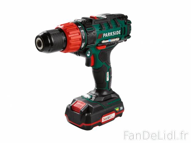Perceuse-visseuse à percussion sans fil 20 V , le prix 49.99 € 
- Sans fil
- ...