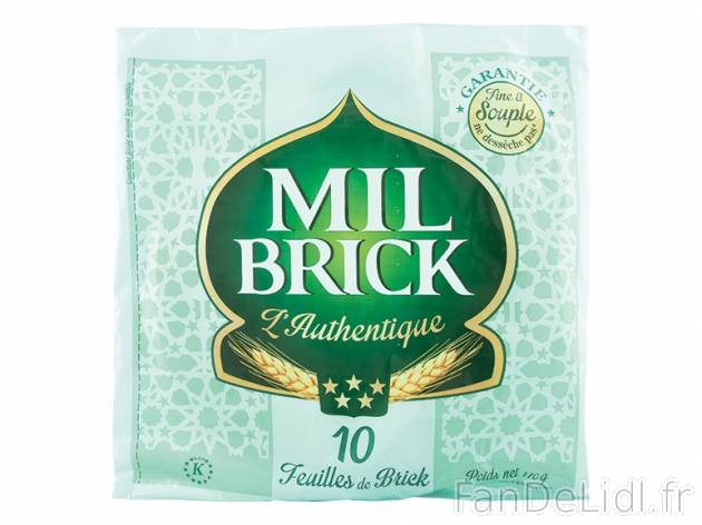 10 feuilles de brick , prezzo 0,00 &#8364; per 170 g, 1 kg = 4,41 € EUR. 
- ...
