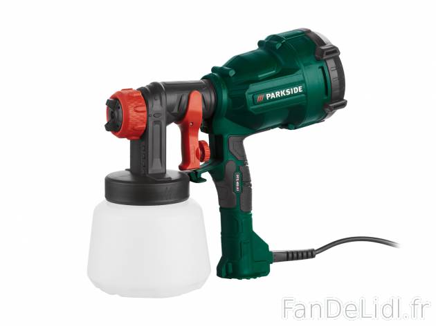 Pistolet à peinture , le prix 29.99 € 
- 400 W
- Revêtement Softgrip antidérapant
- ...