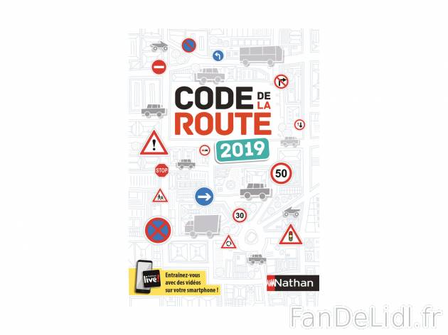 Livre code de la route Nathan , le prix 9.90 €
