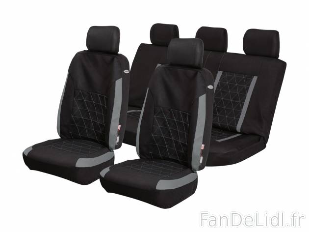 Housses de sièges auto , le prix 14.99 € 
- Pour 2 sièges avant, 1 banquette ...