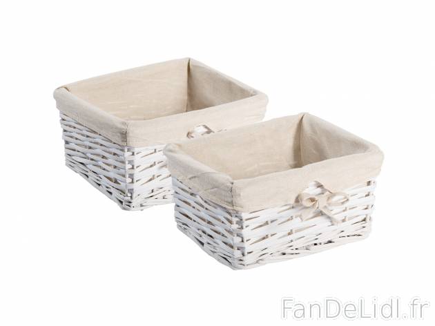 Panier de rangement tressé , le prix 7.99 € 
- Accessoires de rangement pour ...