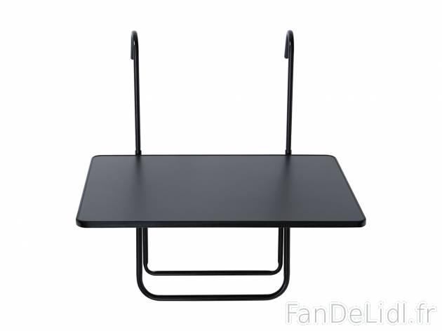 Table de balcon rabattable , le prix 11.99 € 
- Env. 60 x 40 cm
- 3 hauteurs ...
