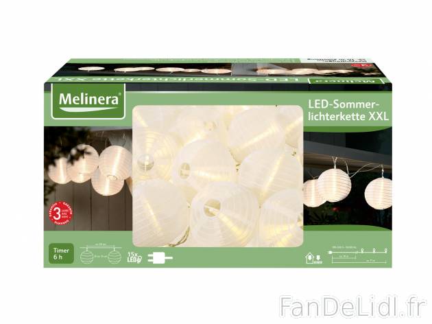 Guirlande à LED XXL , le prix 12.99 € 
- Usage intérieur et extérieur
- 15 ...