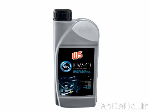 Huile pour moteur SAE 10W/40API SL/CF , le prix 2.59 €