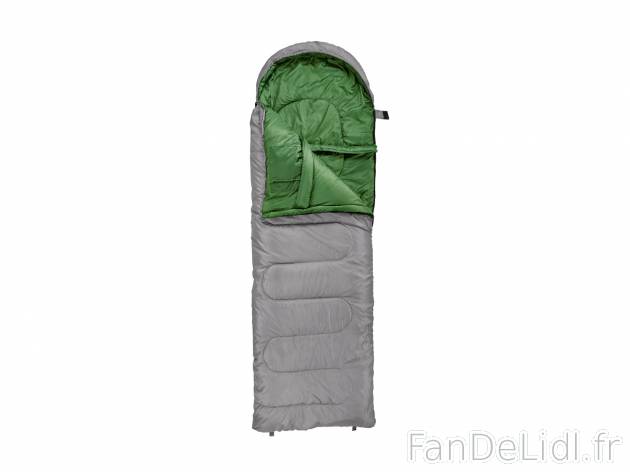 Sac de couchage , le prix 19.99 € 
- Housse de compression incluse
- Dimensions ...