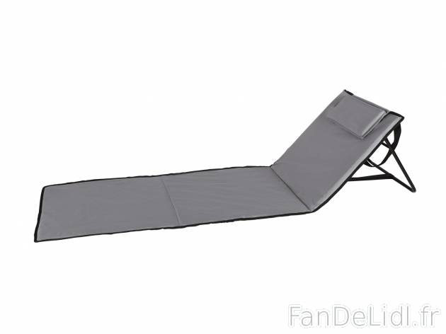 Tapis de sol avec dossier , le prix 9.99 € 
- Env. 160 x 51 x 2,2 cm (L x l x ...