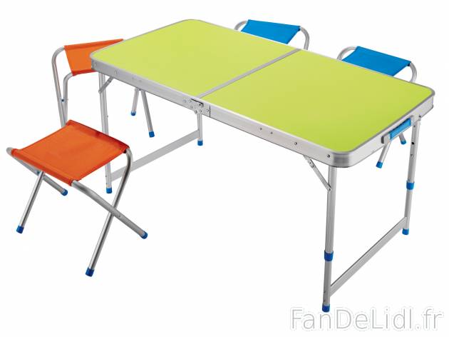 Ensemble avec table et sièges pliants , le prix 43.99 € 
- Poids : env. 8,25 ...