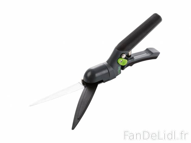 Cisaille à gazon , le prix 4.99 € 
- Lames en acier au carbone
- Lames orientables ...